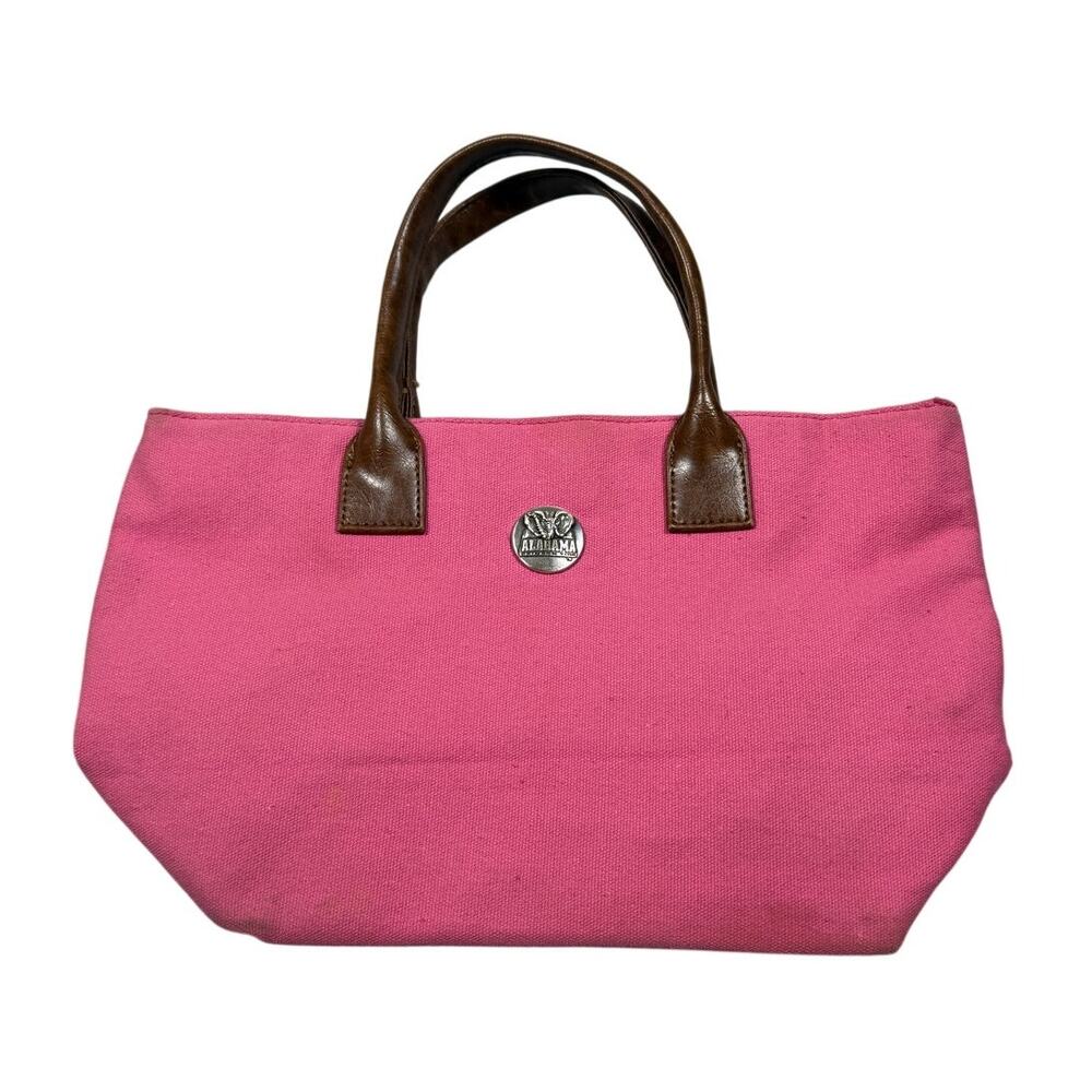 Alabama Crimson Tide Pink Canvas Handbag